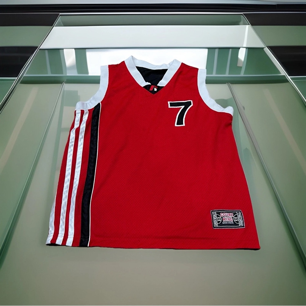 Arch Rivals Court King Russell Athletic basketball jersey boys size small 8 red